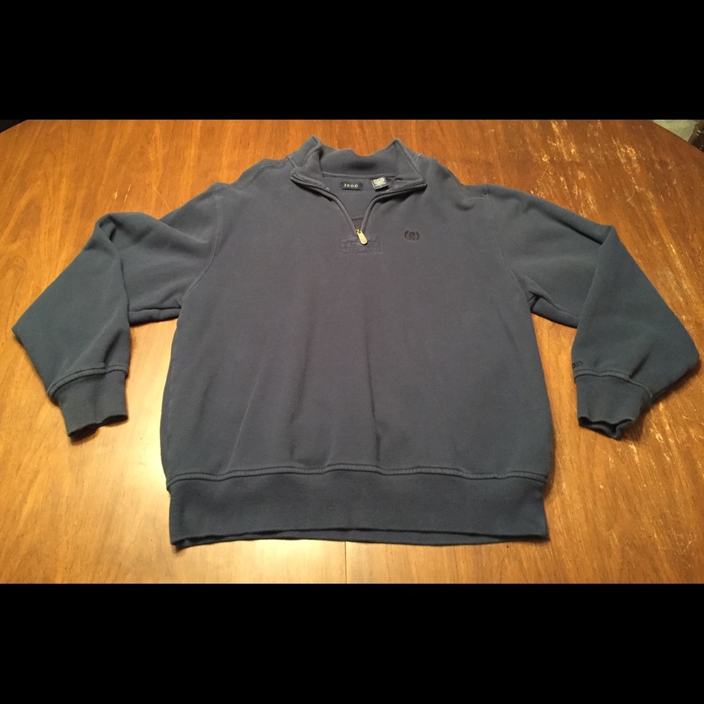 IZOD Long Sleeve Quarter-Zip Pullover Mens XL